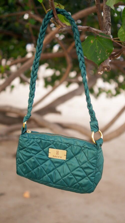 Teal Ophelia Quilted Bag