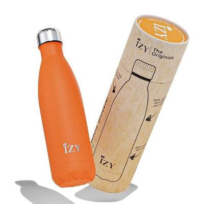 Thermosflasche Orange 500ML & Trinkflasche / Wasserflasche / Thermoskanne / Flasche / isoliert / Wasser / Vakuumflasche