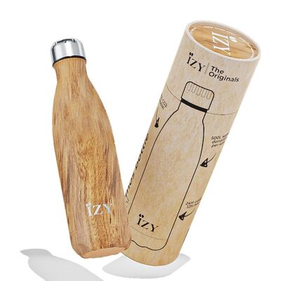 Botella termo marrón 500ML y botella para beber/botella de agua/termo/botella/aislado/agua/termo