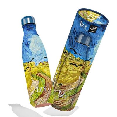 Thermosflasche Van Gogh Wheatfield 500ML & Trinkflasche / Wasserflasche / Thermoskanne / Flasche / isoliert / Wasser / Wärmeflasche