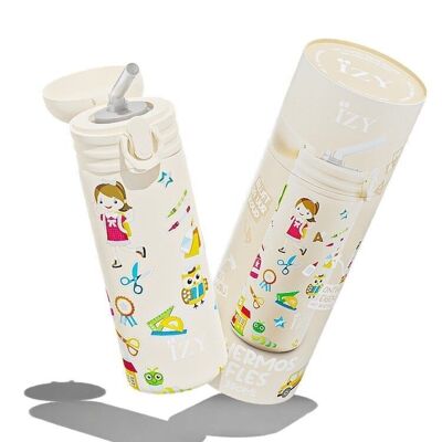 IZY Children x Yellow School - 350 ml & Drinking bottle / water bottle / thermos / bottle / insulated / water / school / cup / Vacuum bottle