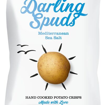 Darling Spuds hand cooked crisps, Sea salt 40g