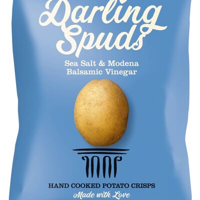 Darling Spuds Sea salt & modena balsamic vinegar crisps 40g