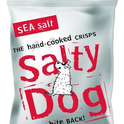 Salty dog hand cooked crisps, Sea salt 40g