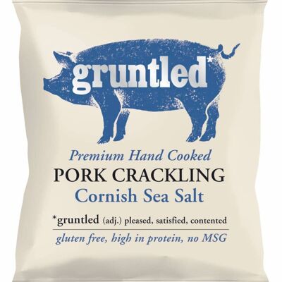 UK only Gruntled Cornish sea salt Premium pork crackling 35g