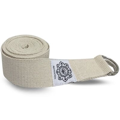 la cinghia da yoga si estende Cotton White