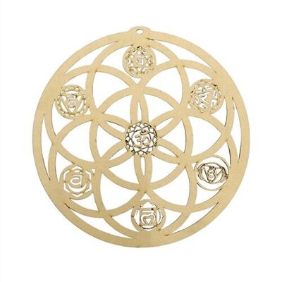 Grille MDF Graine De Vie & 7 Chakras