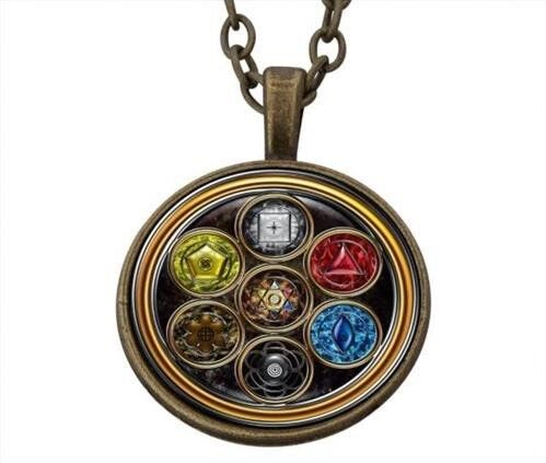 Ciondolo portafortuna Merkaba Portal In Trinity incl. catena