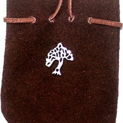 SUEDE POUCH BROWN- TREE