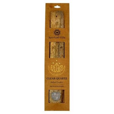 Porta Incienso Cuarzo Transparente Set 6 uds.