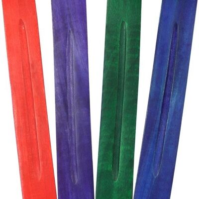 Räucherstäbchenhalter aus Holz in 4 Farben