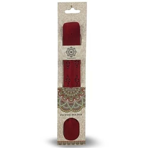 Green Tree Wooden Incense Holder Red