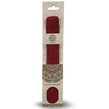 Porte-encens en bois Green Tree Rouge