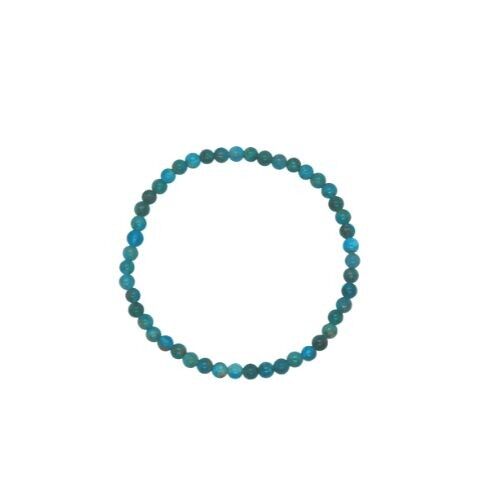 Bracciale con perline di apatite 4 mm