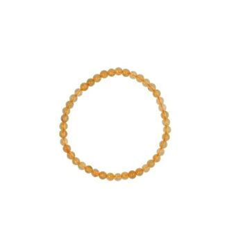 Bracelet Perles Citrine 4 mm