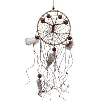 DREAMCATCHER CHANVRE CORD-ARBRE AVEC RUDRASKA