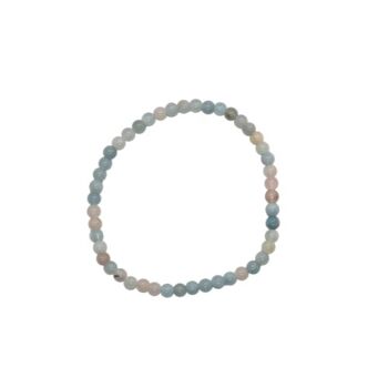 Bracelet en perles de morganite 4 mm