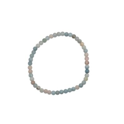 Morganite beaded Bracelet 4 mm