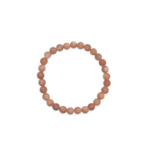 Bracciale con perline Sunstone 6 mm
