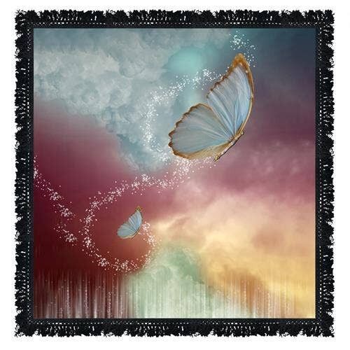 Mantel de Altar Mariposa 60X60 cm