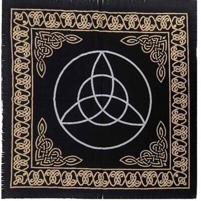 Paño de altar de algodón 24 "x 24" Triquetra