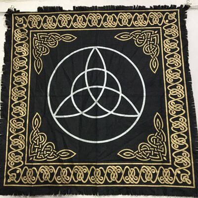 Cotton Altar Cloth 24"x24" Triquetra