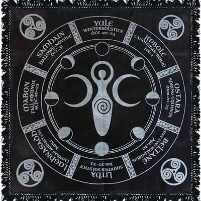 Pagan Wheel of the Year Altar Cloth 60X60 cms