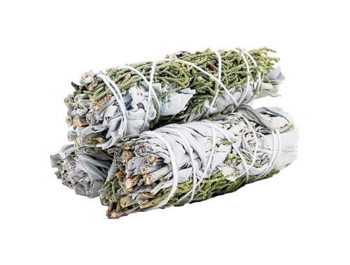 White Sage & Juniper Smudge Stick 10cm (price per pc)