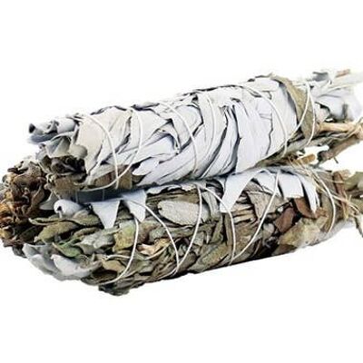 Stick Smudge Sauge Blanche & Sauge Noire 10cm (prix par pc)