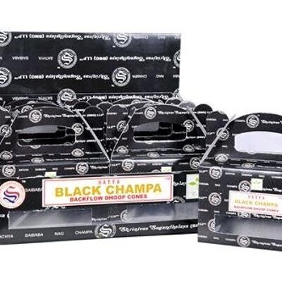 Conos Satya Black Champa Backflow Dhoop