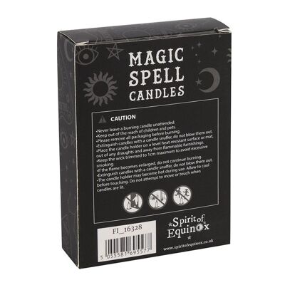 Pack of 12 Mixed Colour Spell Candles.