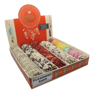 Native Soul Cleansing Sage Display 5 pz