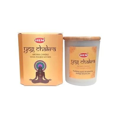 Hem Candela profumata Yog Chakra Jar Wax 125 grammi