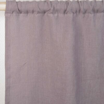 Rod pocket linen curtain in Dusty Lavender - 53x64" / 135x163cm
