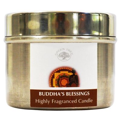 Bougie de bénédiction de Bouddha d'arbre vert 150 grammes