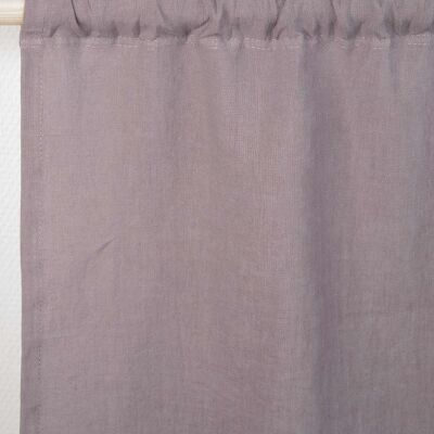 Rod pocket linen curtain in Dusty Lavender - 53x76" / 135x193cm