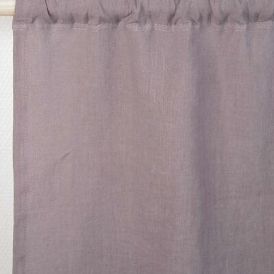 Rod pocket linen curtain in Dusty Lavender - 53x84" / 135x213cm