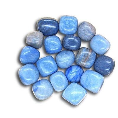 Pietra burattata avventurina blu 250 grammi