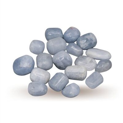 Blue Chalcite tumbled stones AA Quality 250gr