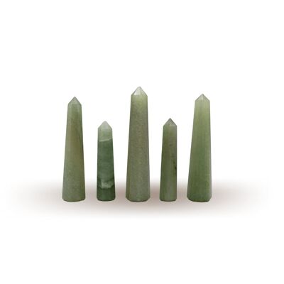Lápiz de aventurina verde 6-10cm Set de 5 piezas