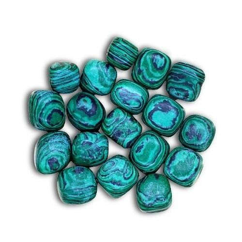 Pietra burattata in malachite 250 grammi