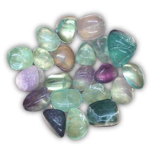 Pietra burattata fluorite arcobaleno 250 grammi