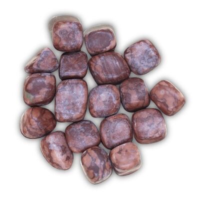 Red Leopard Jasper tumbled stone 250 gram