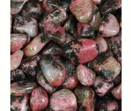 Rhodonite tumbled stone 250 gram