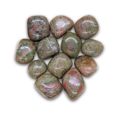 Unakite pietra burattata 250 gr