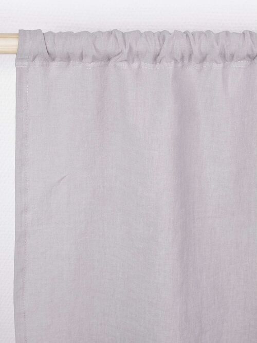 Rod pocket linen curtain in Dusty Rose - 53x76" / 135x193cm