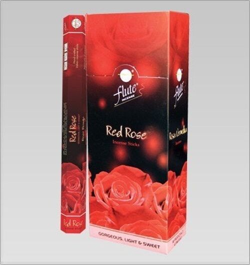 Flute Red Rose Hexa