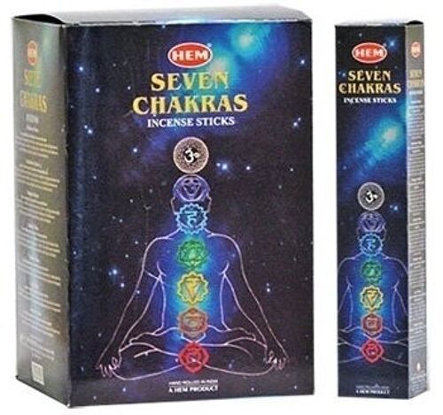 Hem 7 Chakra Incense Sticks Pouch