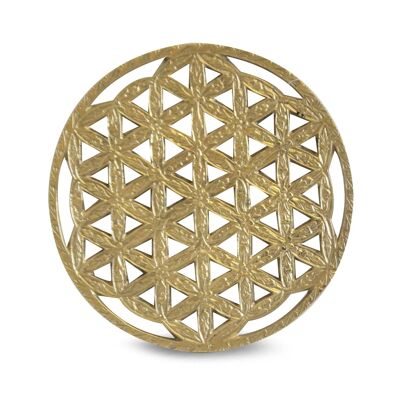 Hanging Flower of Life Brass Finish 15cm