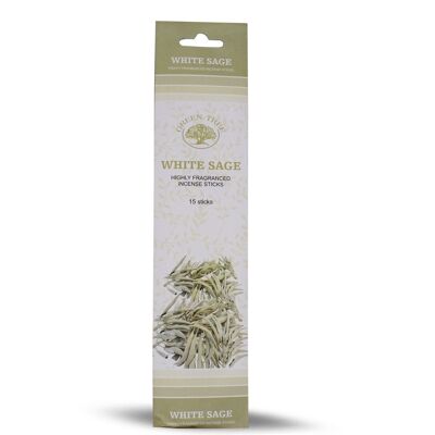 Encens Green Tree Sauge Blanche 15 Bâtons